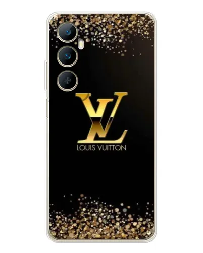 Чехол для Realme C76 с картинкой «LV — золотые искры»