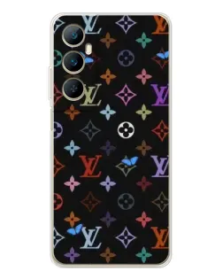 Чехол для Realme C76 с картинкой «Цветная монограмма LV»