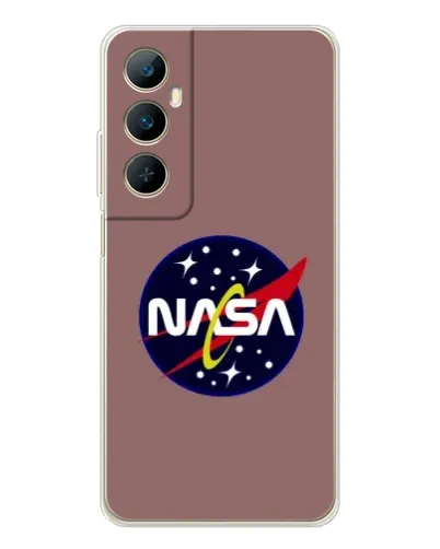 Чехол для Realme C76 с картинкой «NASA — ретро космос»