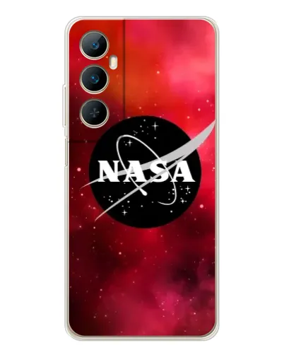 Чехол для Realme C76 с картинкой «NASA — красная туманность»