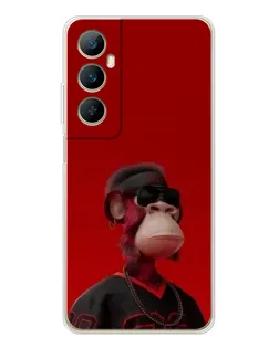 Чехол для Realme C76 с картинкой «Bored Ape в красном» Чехол для Realme C76 с картинкой «Bored Ape в красном»
