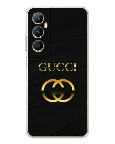 Чехол для Realme C76 с картинкой «Золотой логотип Gucci» Чехол для Realme C76 с картинкой «Золотой логотип Gucci»