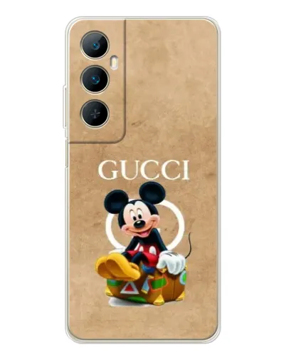Чехол для Realme C76 с картинкой «Микки Маус Gucci — крафт» Чехол для Realme C76 с картинкой «Микки Маус Gucci — крафт»