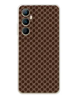 Чехол для Realme C76 с картинкой «Gucci — шоколадная сетка»