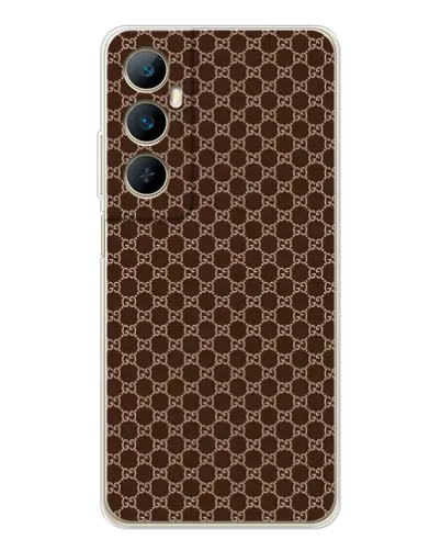 Чехол для Realme C76 с картинкой «Gucci — шоколадная сетка» Чехол для Realme C76 с картинкой «Gucci — шоколадная сетка»