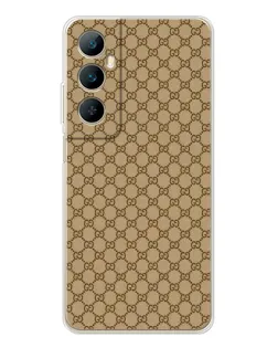 Чехол для Realme C76 с картинкой «Gucci — классический беж»