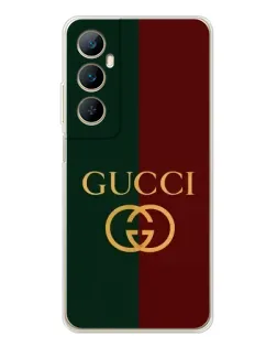 Чехол для Realme C76 с картинкой «Gucci — темно-зеленый градиент»