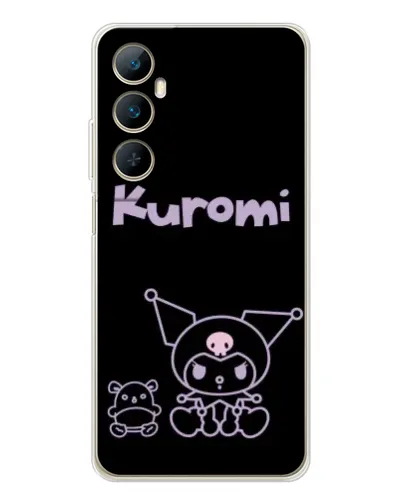 Чехол для Realme C76 с картинкой «Kuromi — черный минимализм» Чехол для Realme C76 с картинкой «Kuromi — черный минимализм»