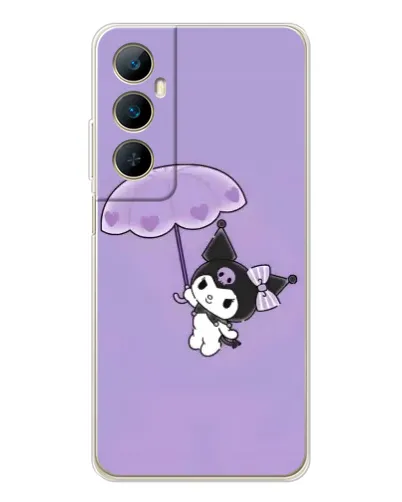 Чехол для Realme C76 с картинкой «Kuromi с зонтиком» Чехол для Realme C76 с картинкой «Kuromi с зонтиком»