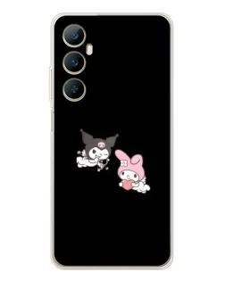 Чехол для Realme C76 с картинкой «My Melody и Kuromi» Чехол для Realme C76 с картинкой «My Melody и Kuromi»