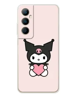 Чехол для Realme C76 с картинкой «Kuromi и сердце» Чехол для Realme C76 с картинкой «Kuromi и сердце»