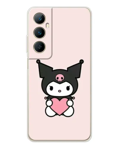 Чехол для Realme C76 с картинкой «Kuromi и сердце» Чехол для Realme C76 с картинкой «Kuromi и сердце»