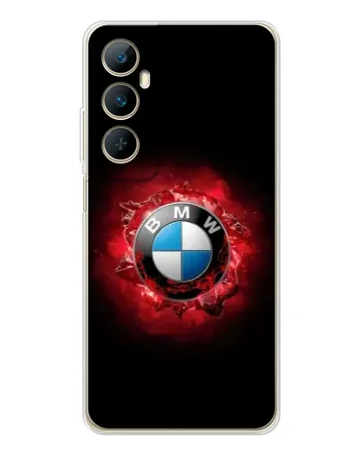 Чехол для Realme C76 с картинкой «Логотип BMW — вспышка» Чехол для Realme C76 с картинкой «Логотип BMW — вспышка»