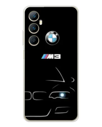 Чехол для Realme C76 с картинкой «Минималистичный принт BMW M3» Чехол для Realme C76 с картинкой «Минималистичный принт BMW M3»
