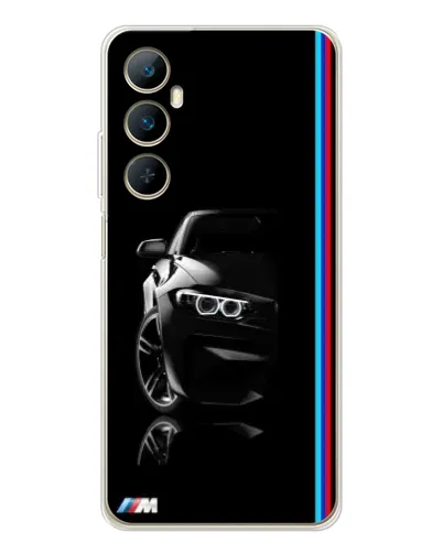 Чехол для Realme C76 с картинкой «Силуэт BMW в темноте» Чехол для Realme C76 с картинкой «Силуэт BMW в темноте»