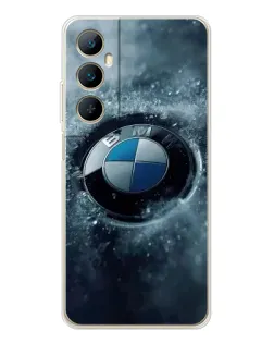 Чехол для Realme C76 с картинкой «Логотип BMW — лед» Чехол для Realme C76 с картинкой «Логотип BMW — лед»