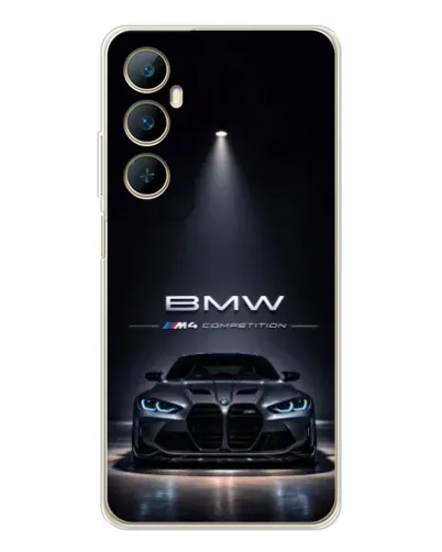 Чехол для Realme C76 с картинкой «BMW сквозь ночной город» Чехол для Realme C76 с картинкой «BMW сквозь ночной город»