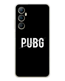 Чохол для Realme C76 з картинкою «PUBG — білий логотип»