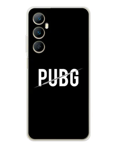 Чохол для Realme C76 з картинкою «PUBG — білий логотип» Чохол для Realme C76 з картинкою «PUBG — білий логотип»