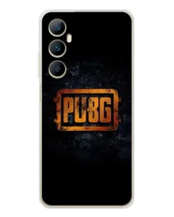 Чохол для Realme C76 з картинкою «PUBG — золотий логотип»