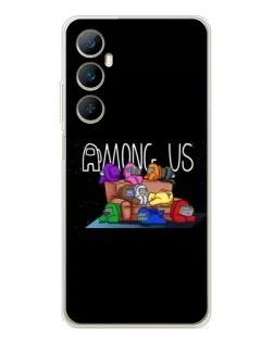 Чехол для Realme C76 с картинкой «Логотип Among Us» Чехол для Realme C76 с картинкой «Логотип Among Us»