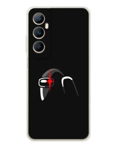 Чехол для Realme C76 с картинкой «Among Us шлем» Чехол для Realme C76 с картинкой «Among Us шлем»