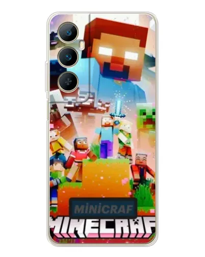 Чохол для Realme C76 з картинкою «Minecraft герої гри» Чохол для Realme C76 з картинкою «Minecraft герої гри»