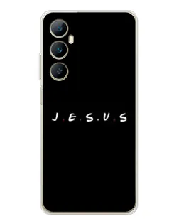 Чехол для Realme C76 с картинкой «Точки веры J.E.S.U.S.»