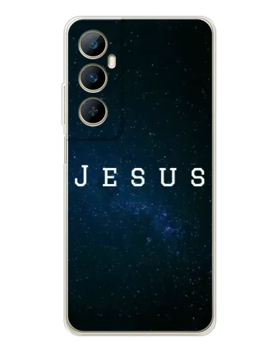 Чехол для Realme C76 с картинкой «Звездное небо Jesus»