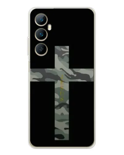 Чехол для Realme C76 с картинкой «Милитари Крест»