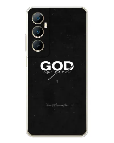Чехол для Realme C76 с картинкой «GOD — Бог над всем»