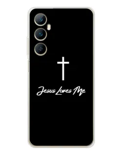 Чехол для Realme C76 с картинкой «Иисус любит тебя»