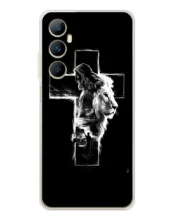 Чехол для Realme C76 с картинкой «Сияющий крест Jesus» Чехол для Realme C76 с картинкой «Сияющий крест Jesus»