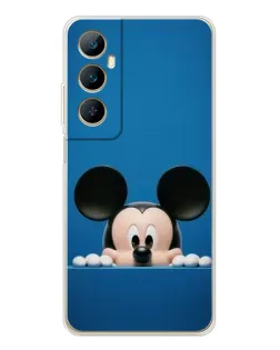 Чехол для Realme C76 с картинкой «Микки выглядывает»