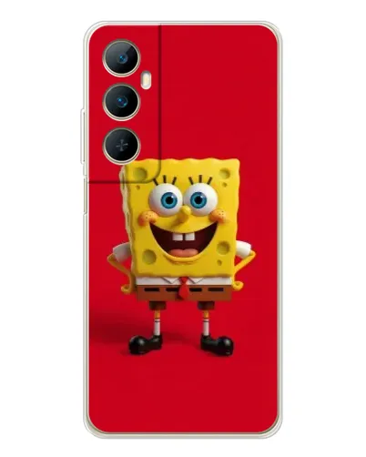 Чехол для Realme C76 с картинкой «Спанч Боб на красном» Чехол для Realme C76 с картинкой «Спанч Боб на красном»