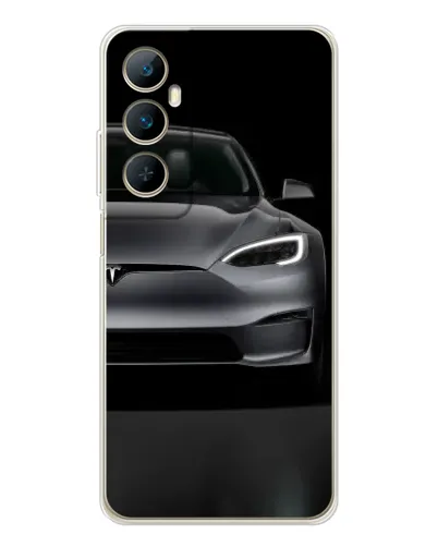 Чехол для Realme C76 с картинкой «Tesla Model S Look»