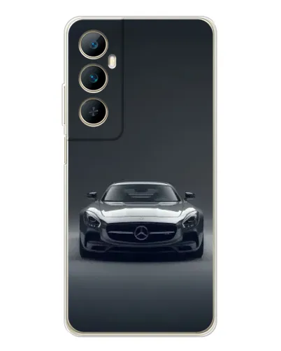 Чехол для Realme C76 с картинкой «Mercedes на черном» Чехол для Realme C76 с картинкой «Mercedes на черном»
