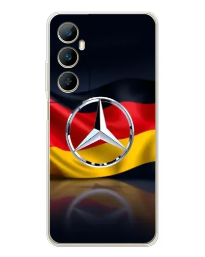 Чехол для Realme C76 с картинкой «Mercedes — флаг Германии» Чехол для Realme C76 с картинкой «Mercedes — флаг Германии»