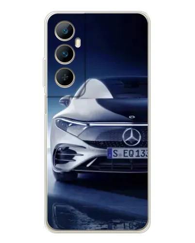 Чехол для Realme C76 с картинкой «Mercedes EQ — будущее» Чехол для Realme C76 с картинкой «Mercedes EQ — будущее»