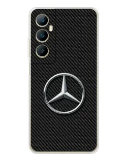 Чехол для Realme C76 с картинкой «Карбоновый Mercedes стиль»