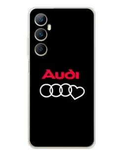 Чехол для Realme C76 с картинкой «Логотип Audi Heart» Чехол для Realme C76 с картинкой «Логотип Audi Heart»