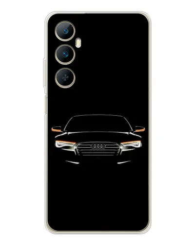 Чехол для Realme C76 с картинкой «Audi — ночной контур»