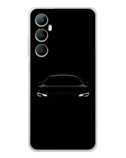 Чехол для Realme C76 с картинкой «Взгляд Audi в темноте»