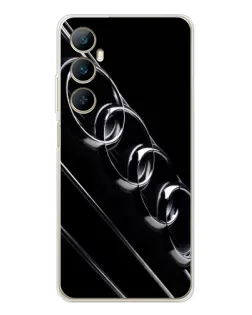 Чехол для Realme C76 с картинкой «Audi — абстрактные кольца»