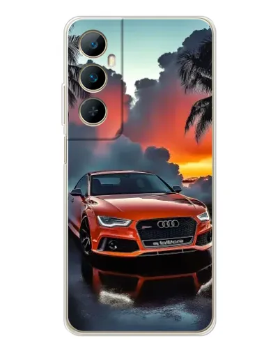 Чехол для Realme C76 с картинкой «Audi — закат»