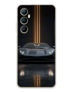 Чехол для Realme C76 с картинкой «Lamborghini золотые линии» Чехол для Realme C76 с картинкой «Lamborghini золотые линии»