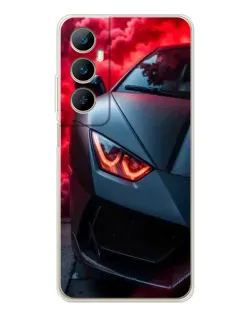 Чехол для Realme C76 с картинкой «Lamborghini красное сияние» Чехол для Realme C76 с картинкой «Lamborghini красное сияние»