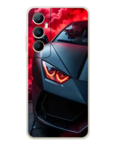 Чехол для Realme C76 с картинкой «Lamborghini красное сияние»