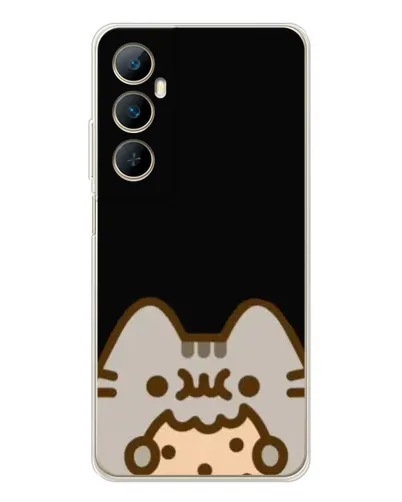 Чехол для Realme C76 с картинкой «Пушин на черном» Чехол для Realme C76 с картинкой «Пушин на черном»