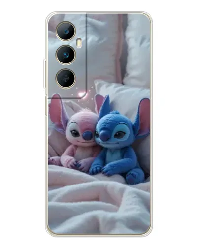 Чохол для Realme C76 з картинкою «Плюшеві Стіч Ангел»
